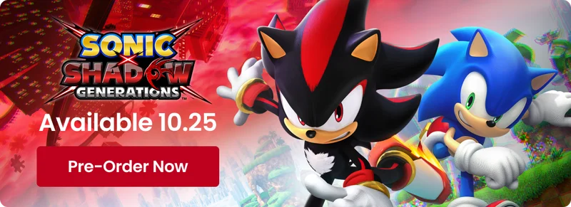 Sonic Shadow Generations: Available 10.25 Pre-Order Now