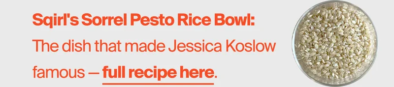 Sqirl's Sorrel Pesto Rice Bowl