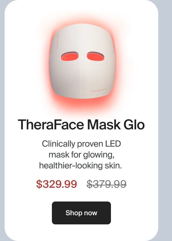 TheraFace Mask Glo Clinically proven LED mask for glowing, healthier-looking skin | $329.99