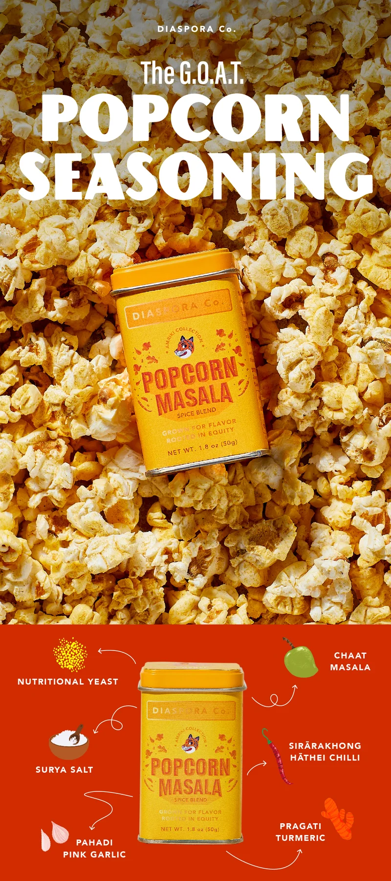 The G.O.A.T Popcorn Seasoning