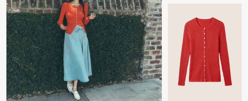 Miramar Linen Crewneck Cardigan