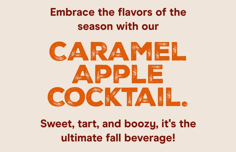 Embrace the flavors of the season with our Caramel Apple Cocktail. Sweet, tart, and boozy, it's the ultimate fall beverage!