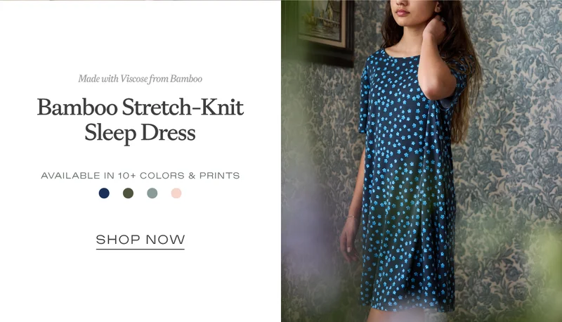 Bamboo Stretch-Knit Sleep Dress