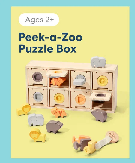 Peek a Zoo Puzzle Box