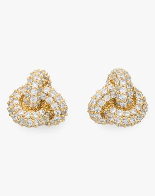 Double Knot Pave Studs