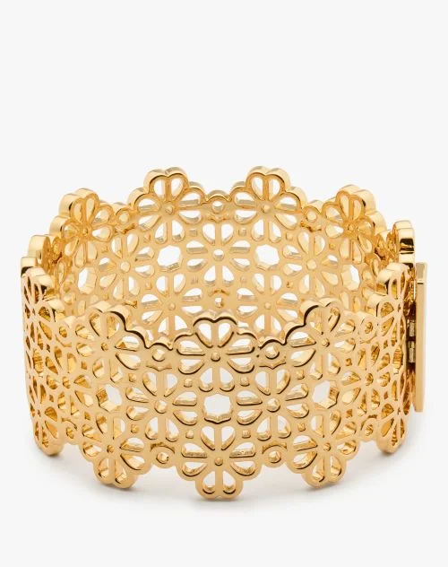 Flower Lace Statement Bangle