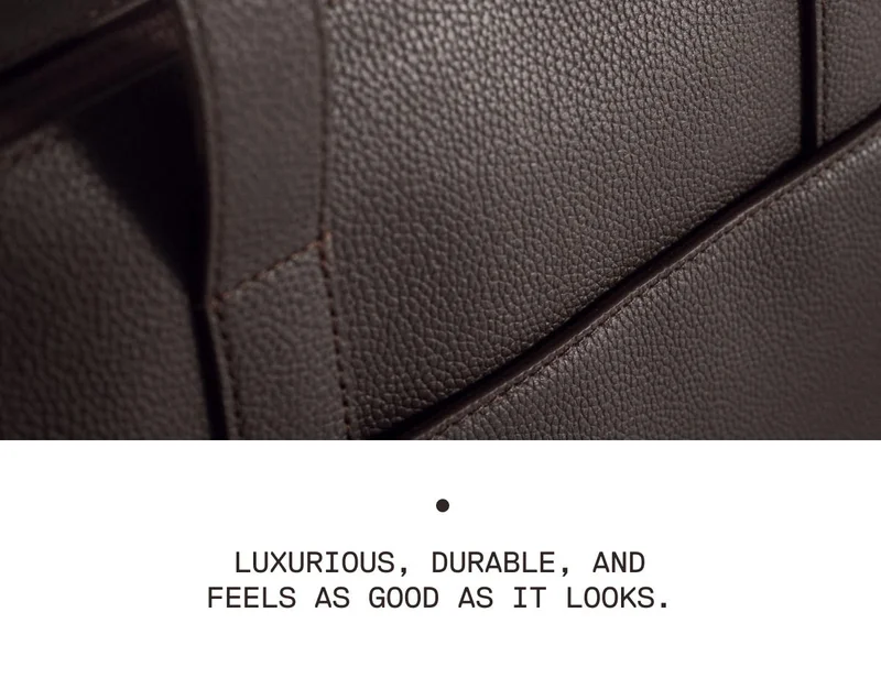 uxurious, durable, and feels as good as it looks.