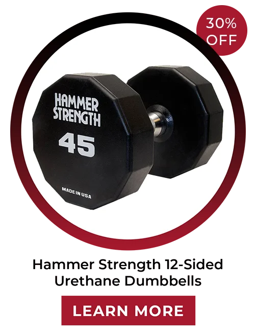 30% OFF | Hammer Strength 12-Sided Urethane Dumbbells