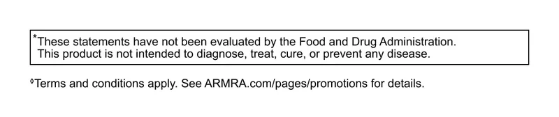 FDA disclaimer stating the product is not intended to diagnose, treat, cure, or prevent disease. FDA disclaimer stating the product is not intended to diagnose, treat, cure, or prevent disease.