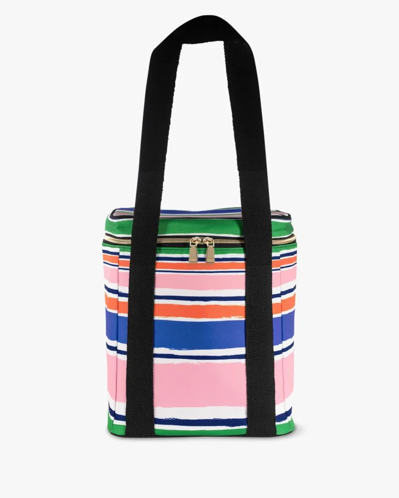 Ocean Stripe Wine Picnic Cooler