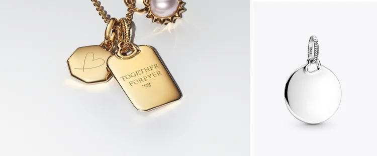 Engravable Round Tag Pendant