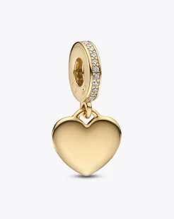 Engravable Heart Tag Dangle Charm