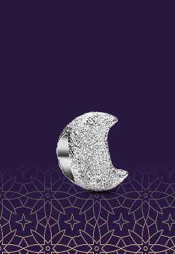 Textured Moon Mini Charm