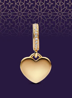 Heart-shaped charm