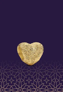 Textured Heart Mini Charm