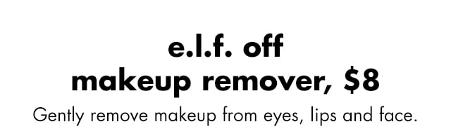 Gently remove makeup from eyes, lips and face.
