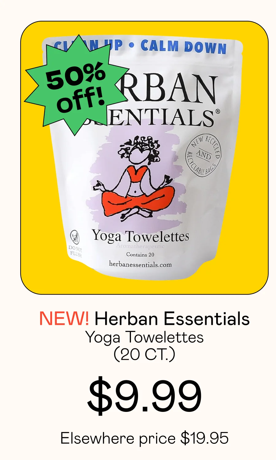 Yoga Towelettes (20 CT)