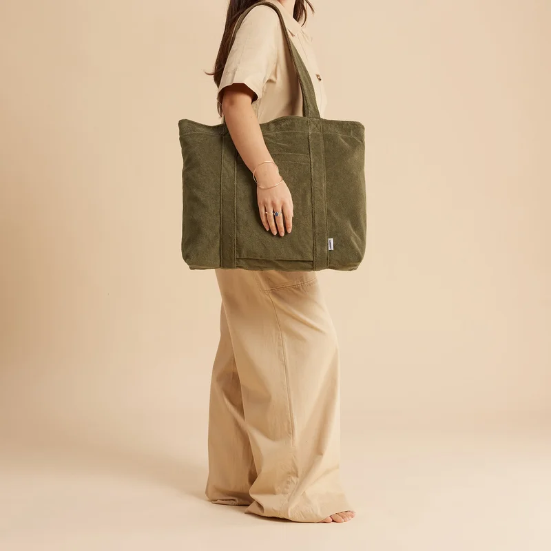 Image of Terry Beach Bag - Bay Leaf