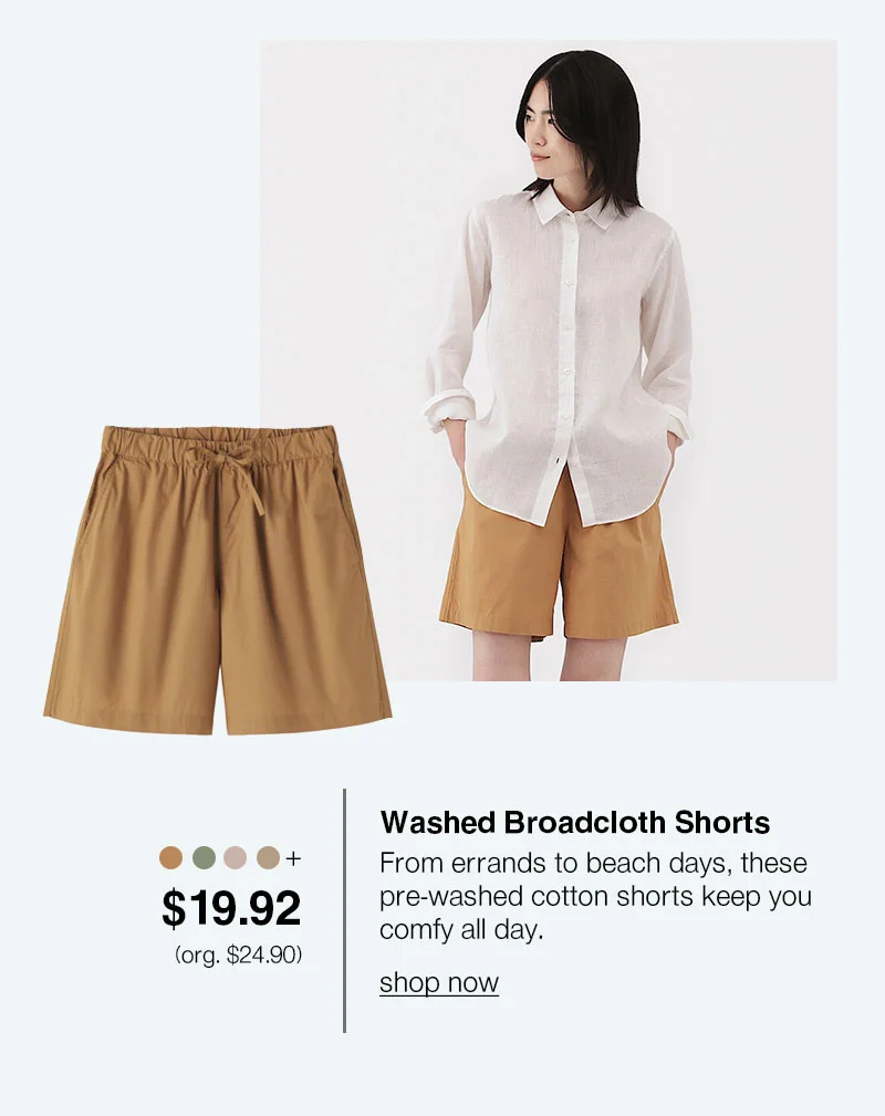 Shop Women's Washed Broadcloth Shorts