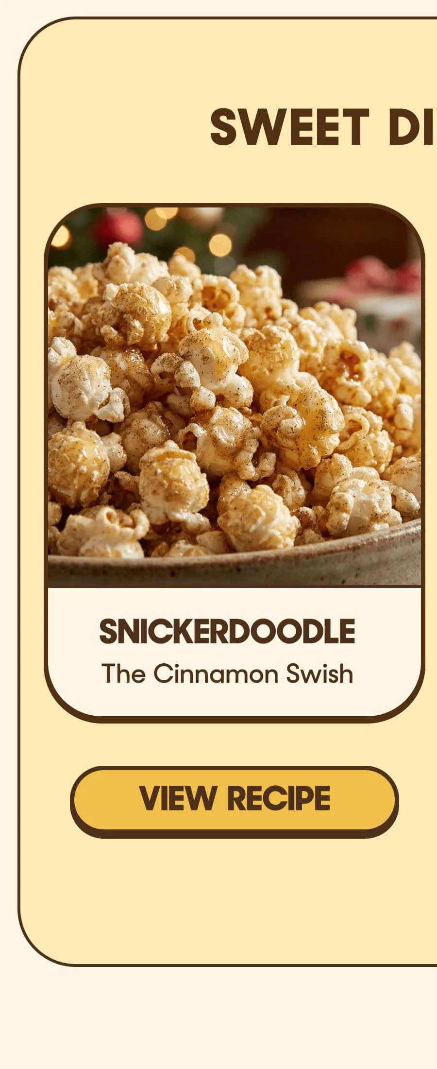 Snickerdoodle  The Cinnamon Swish VIEW RECIPE