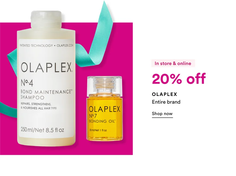 Olaplex | 20% off | Entire Brand | Shop Now
