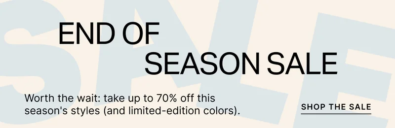 END OF SEASON SALE