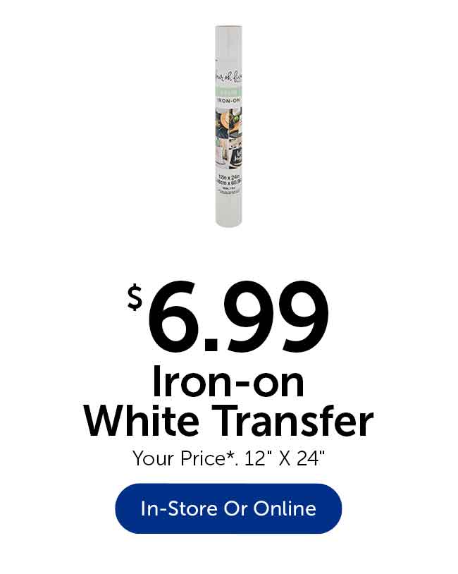 Iron-On White Transfer Tape