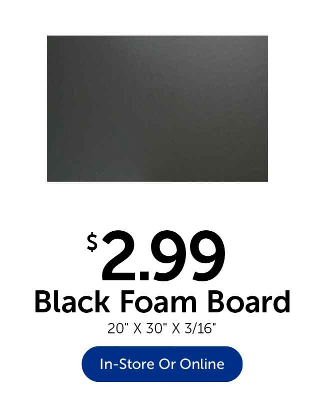 Black Foam Board
