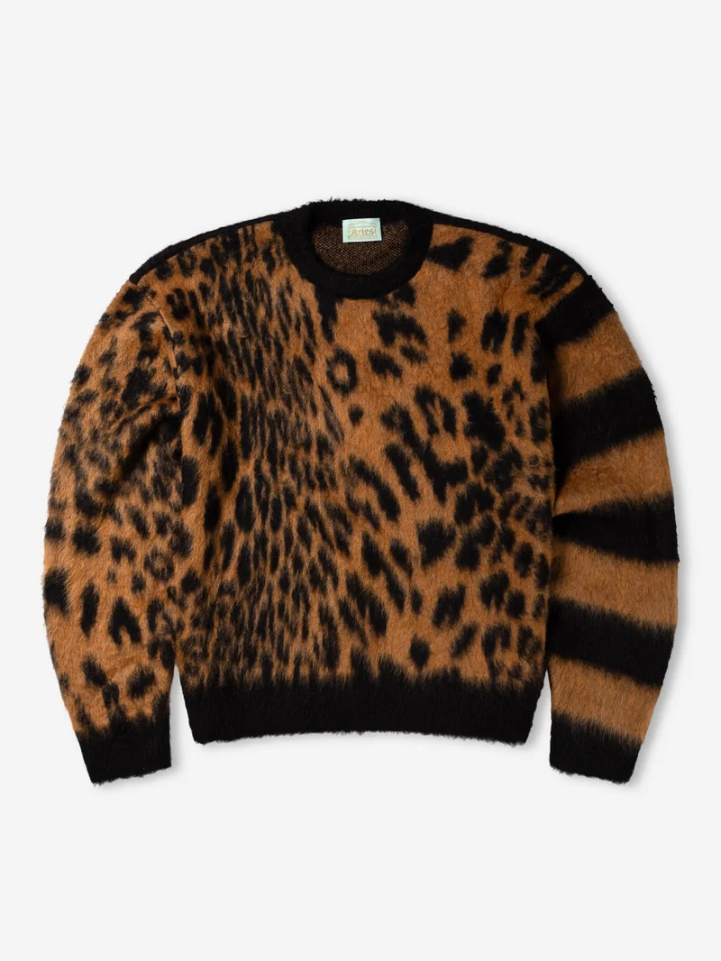 Image of Aries Brushed Leopard Sweater