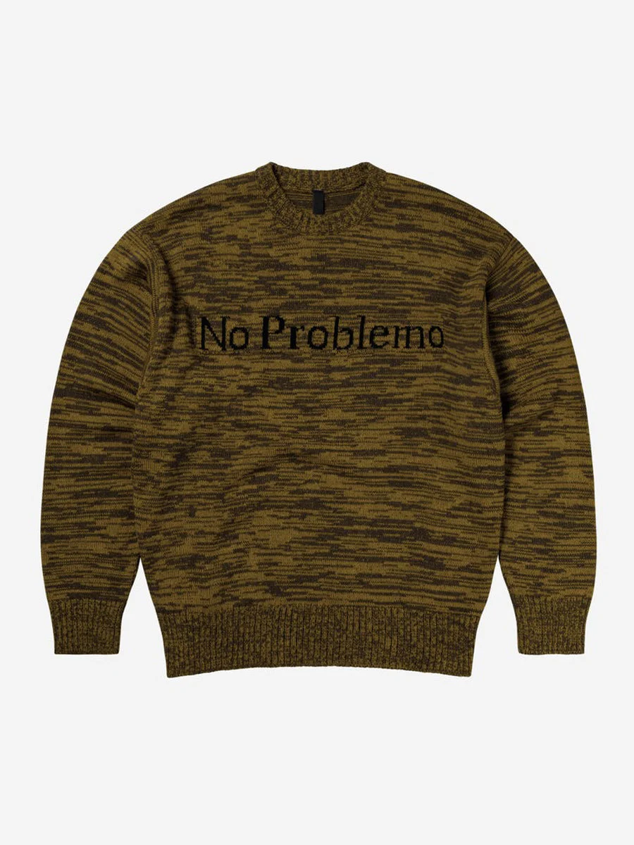 Image of No Problemo Mosca Crew Neck Jumper - Brown