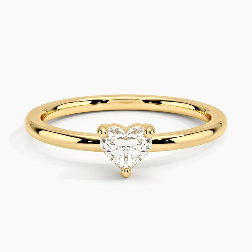 Heart Shaped Lab Diamond Ring