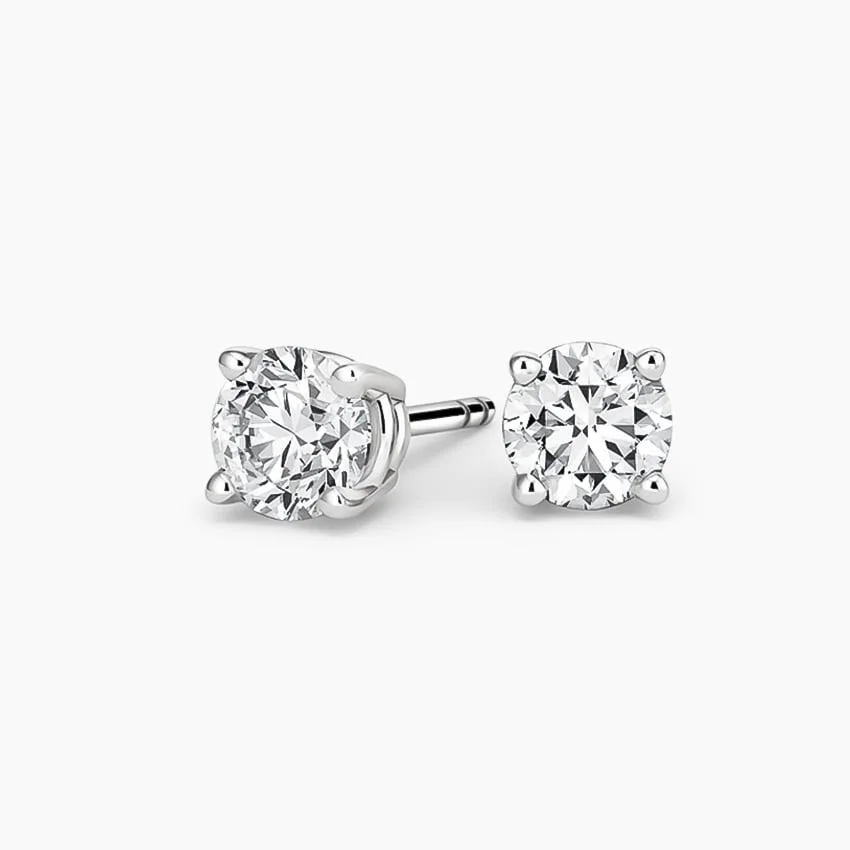 Certified Lab Created Diamond Stud Earrings