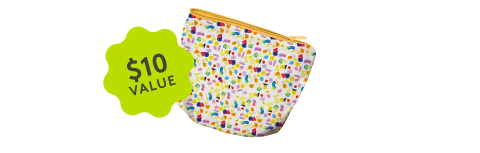 Exclusive Lovevery zipper pouch