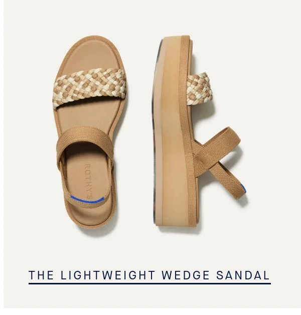 THE LIGHTWEIGHT WEDGE SANDAL THE LIGHTWEIGHT WEDGE SANDAL