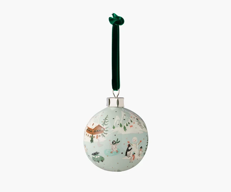 Image of Porcelain Ornament - Penguin Village