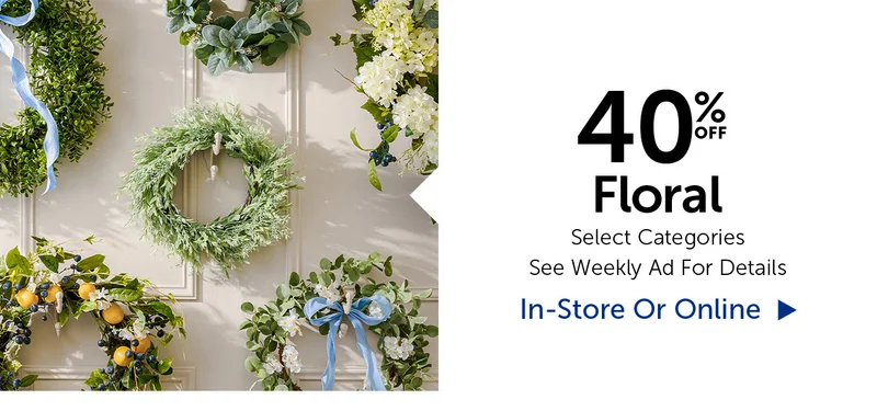 40% Off Floral - Select Categories