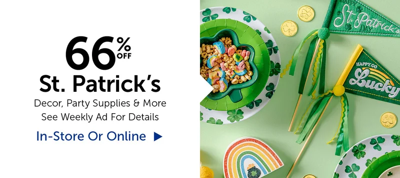 40% Off St. Patricks - Decor, Party Supplies & More
