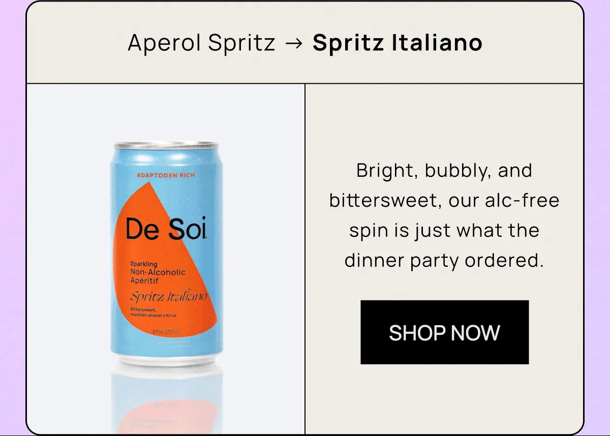 Aperol Spritz → Spritz Italiano