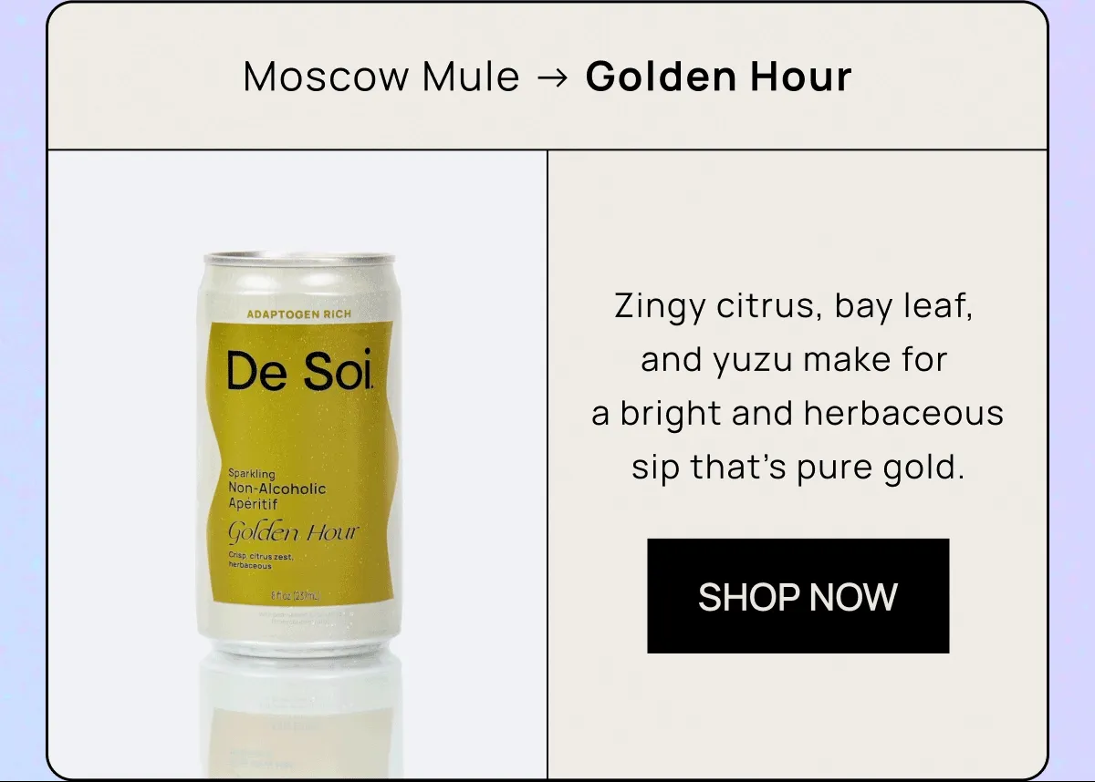 Moscow Mule → Golden Hour
