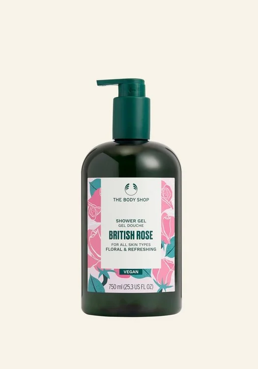 british rose shower gel