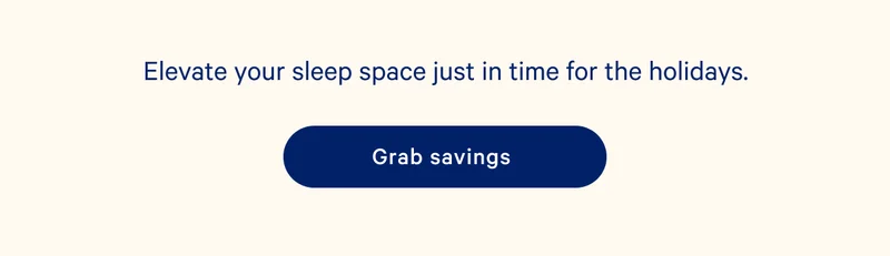 Elevate your sleep space just in time for the holidays