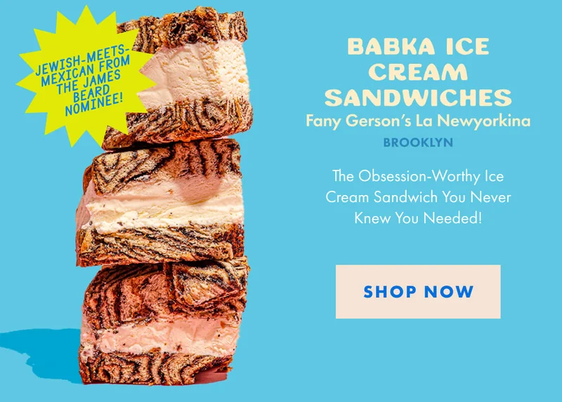 La Newyorkina's Babka Ice Cream Sandwiches La Newyorkina's Babka Ice Cream Sandwiches