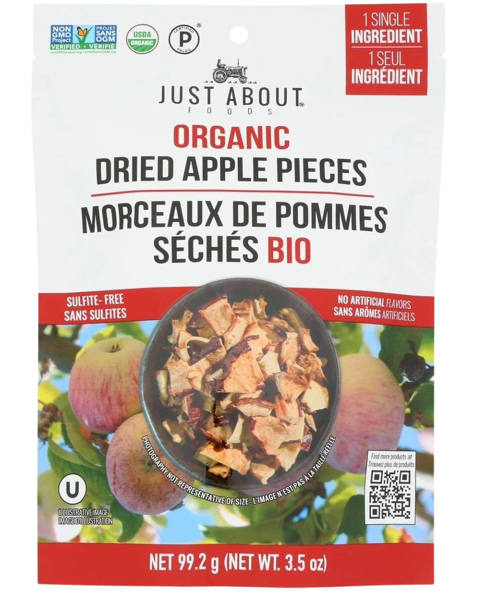 Image of Just About Foods Organic Dried Apple Pieces