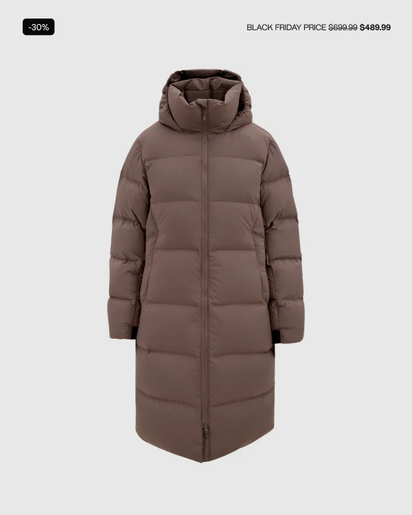 Garbatella Stowable Hood Long Puffer Down Jacket - Women's Garbatella Stowable Hood Long Puffer Down Jacket - Women's