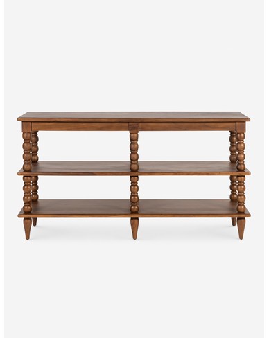 Foxton Low Bookcase-Brown