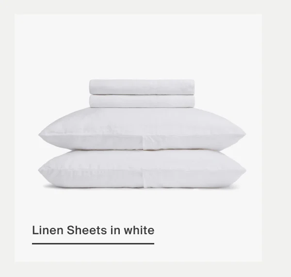 Linen in white