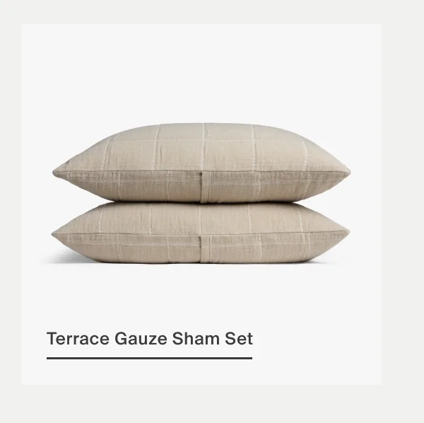Terrace Gauze Sham Set