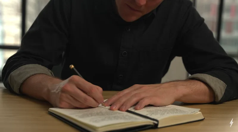 Black notebook