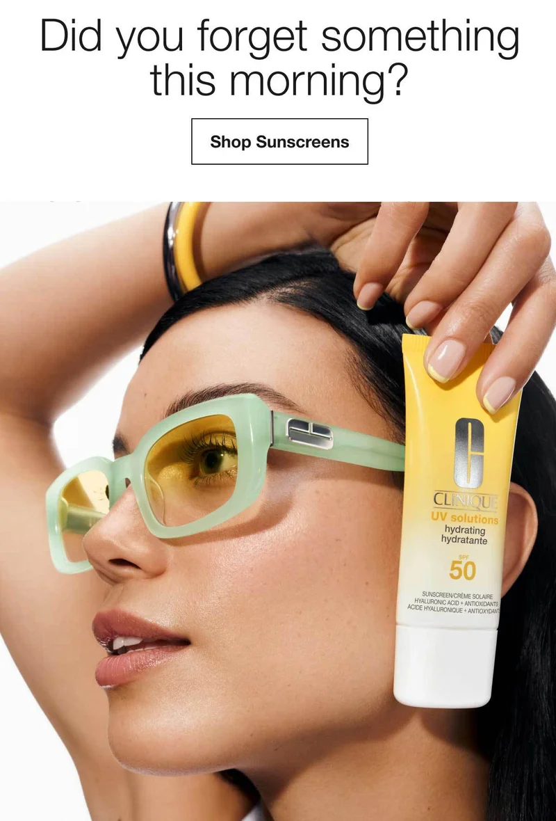 Did you forget something this morning? | Shop Sunscreens