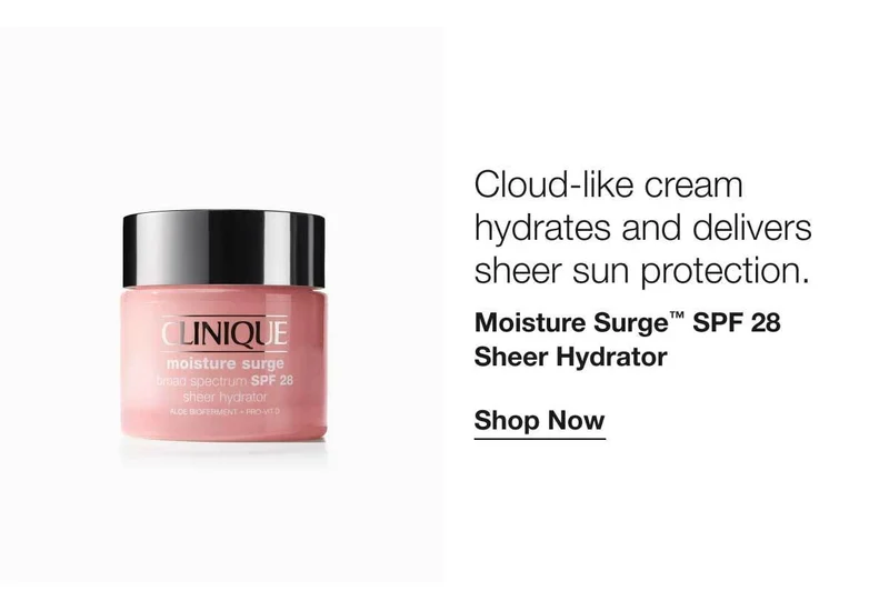 Cloud-like cream hydrates and delivers sheer sun protection. | Moisture Surge™ SPF 28 Sheer Hydrator | Shop Now